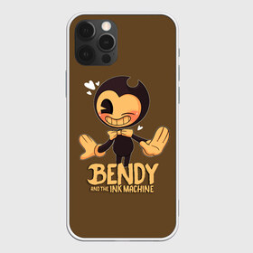 Чехол для iPhone 12 Pro Max с принтом Bendy And The Ink Machine в Курске, Силикон |  | bendy | bendy and the ink machine | бенди | бени | бенни | бэнди | детская | детям | игра | капли | компьютерная игра | краска | машина | подтеки | ужастик | чернила | чернильная