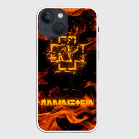 Чехол для iPhone 13 mini с принтом RAMMSTEIN в Курске,  |  | amerika | art | germany | logo | rammstein | rock | till lindemann | арт | германия | группа | логотип | музыка | немецкая группа | немцы | огонь | песня | раммштайн | рамштайн | рок