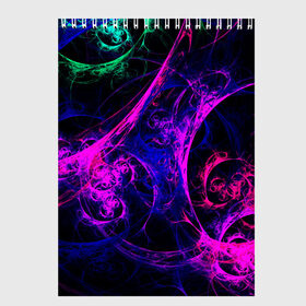 Скетчбук с принтом GambaTR в Курске, 100% бумага
 | 48 листов, плотность листов — 100 г/м2, плотность картонной обложки — 250 г/м2. Листы скреплены сверху удобной пружинной спиралью | abstraction | colorful | dark | fractal | glow | patterns | shapes | tangled | texture | абстракция | запутанный | разноцветный | свечение | текстура | темный | узоры | формы | фрактал