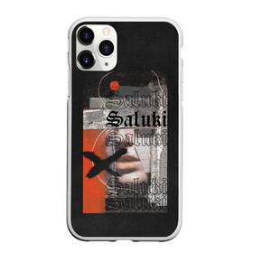 Чехол для iPhone 11 Pro Max матовый с принтом SALUKI в Курске, Силикон |  | rap | saluki | saluki rap | рэп | рэпер | салюки