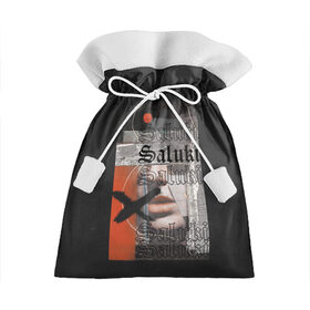 Подарочный 3D мешок с принтом SALUKI в Курске, 100% полиэстер | Размер: 29*39 см | Тематика изображения на принте: rap | saluki | saluki rap | рэп | рэпер | салюки