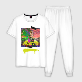 Мужская пижама хлопок с принтом Niletto в Курске, 100% хлопок | брюки и футболка прямого кроя, без карманов, на брюках мягкая резинка на поясе и по низу штанин
 | niletto | краш | любимка niletto | нилето