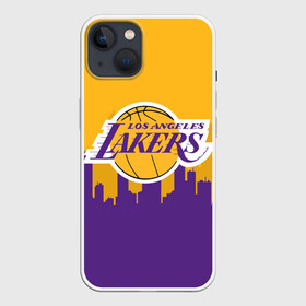 Чехол для iPhone 13 с принтом LOS ANGELES LAKERS в Курске,  |  | 24 lakers | kobe bryant | lakers | los angeles lakers | баскетбол. | коби брайант | лос анджелес лейкерс | лосанджелес лейкерс