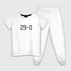 Детская пижама хлопок с принтом 29-0 Хабиб Нурмагомедов в Курске, 100% хлопок |  брюки и футболка прямого кроя, без карманов, на брюках мягкая резинка на поясе и по низу штанин
 | 