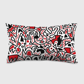 Подушка 3D антистресс с принтом Африканский хаос в Курске, наволочка — 100% полиэстер, наполнитель — вспененный полистирол | состоит из подушки и наволочки на молнии | minimal | абстракция | креатив | минимализм | текстуры