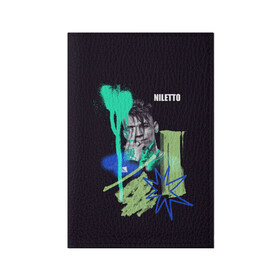 Обложка для паспорта матовая кожа с принтом Niletto в Курске, натуральная матовая кожа | размер 19,3 х 13,7 см; прозрачные пластиковые крепления | Тематика изображения на принте: niletto | краш | любимка niletto | нилето