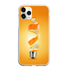 Чехол для iPhone 11 Pro Max матовый с принтом АПЕЛЬСИН-ЛАМПОЧКА в Курске, Силикон |  | апельсин | лампочка | новый год | оранжевый цвет | позитив