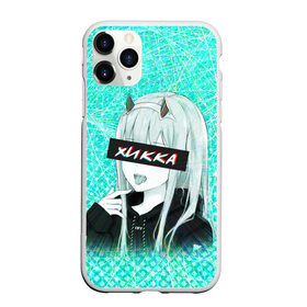 Чехол для iPhone 11 Pro Max матовый с принтом Zero Two Хикка в Курске, Силикон |  | darling | darling in the franxx | hikka | zero two | вайфу | зеро ту | код 002 | любимый во франксе | франкс | хикка