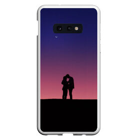 Чехол для Samsung S10E с принтом Любовь на закате в Курске, Силикон | Область печати: задняя сторона чехла, без боковых панелей | 
