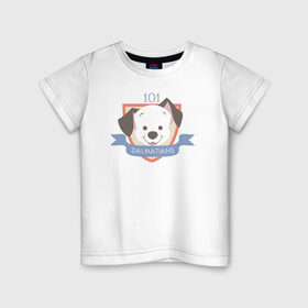 Детская футболка хлопок с принтом 101 Dalmatians в Курске, 100% хлопок | круглый вырез горловины, полуприлегающий силуэт, длина до линии бедер | 101 dalmatians | 101 далматинец | disney | vdkimel | дисней