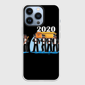 Чехол для iPhone 13 Pro с принтом 2020 не спасти... в Курске,  |  | 2020 год мем | dancing coffin | tony igy astronomia tony igy | мем про 2020 год | мультяшные персонажи | популярный мем | смешной арт | черные гробовщики