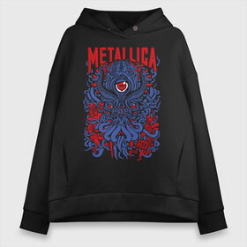 Женское худи Oversize хлопок с принтом Metallica в Курске, френч-терри — 70% хлопок, 30% полиэстер. Мягкий теплый начес внутри —100% хлопок | боковые карманы, эластичные манжеты и нижняя кромка, капюшон на магнитной кнопке | american | heavy metal | los angeles | metal band | metallica | music | thrash metal | американская | лос анджелес | метал группа | металлика | музыка | трэш метал | трэш металл | хеви метал