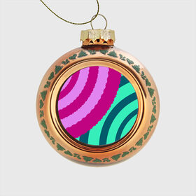 Стеклянный ёлочный шар с принтом Узор круги в Курске, Стекло | Диаметр: 80 мм | круги | мода | стиль | узор | цвет | яркийцвет