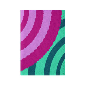 Обложка для паспорта матовая кожа с принтом Узор круги в Курске, натуральная матовая кожа | размер 19,3 х 13,7 см; прозрачные пластиковые крепления | круги | мода | стиль | узор | цвет | яркийцвет