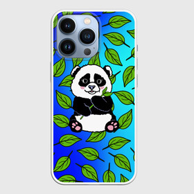 Чехол для iPhone 13 Pro с принтом Панда в Курске,  |  | baby | bear | kawaii | teddy | бамбук | ветки | животные | игрушка | каваи | китай | коала | листья | малыш | медведь | медвежата | медвежонок | мультяшный | панда | пандочка | плюшевый | подарок | природа | пушистый