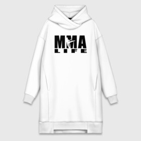 Платье-худи хлопок с принтом MMA в Курске,  |  | arts | fights | martial | mixed | mma | no rules | sports | wrestling | без правил | боевые | бои | борьба | единоборства | искусства | смешанные | спорт