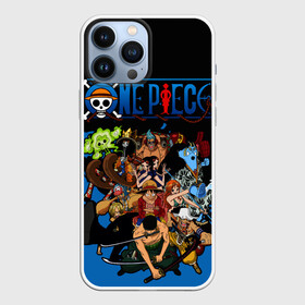 Чехол для iPhone 13 Pro Max с принтом One Piece синий всплеск в Курске,  |  | one piece | аниме | все герои | логотип one piece | луффи из one piece