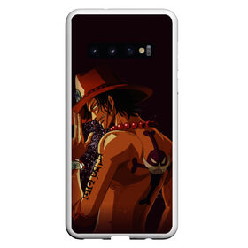 Чехол для Samsung Galaxy S10 с принтом One Piece Портгас Д Эйс в Курске, Силикон | Область печати: задняя сторона чехла, без боковых панелей | Тематика изображения на принте: one piece | аниме | обезьяна д. луффи | портгас д. эйс | туз | эйс огненный кулак