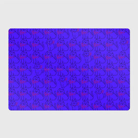 Магнитный плакат 3Х2 с принтом котята, фиолетовые котята в Курске, Полимерный материал с магнитным слоем | 6 деталей размером 9*9 см | котята котенок киса киска кот кошка бантик бантики бабочка