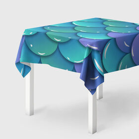 Скатерть 3D с принтом Чишуйка в Курске, 100% полиэстер (ткань не мнется и не растягивается) | Размер: 150*150 см | мода | рыбы | стиль | стильныевещи | узор | чешуярыбы | чишуя