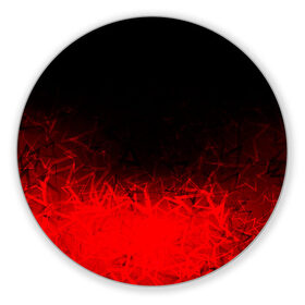 Коврик для мышки круглый с принтом КРАСНО-ЧЕРНЫЙ ГРАДИЕНТ в Курске, резина и полиэстер | круглая форма, изображение наносится на всю лицевую часть | black | blood | fire | red | stars | градиент | звезды | красный | кровь | огонь | текстуры | узор | черный