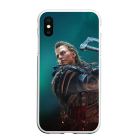 Чехол для iPhone XS Max матовый с принтом ASSASSINS CREED VALHALLA в Курске, Силикон | Область печати: задняя сторона чехла, без боковых панелей | eivor | valhalla | vikings | ассасин крид вальгала | ассасин крид вальхалла | ассассин крид | вальгалла | вальхалла | викинг | викинги | северное сияние | эйвор