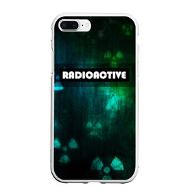 Чехол для iPhone 7Plus/8 Plus матовый с принтом RADIOACTIVE в Курске, Силикон | Область печати: задняя сторона чехла, без боковых панелей | значок радиации | металл текстура | метро | радиация | сталкер