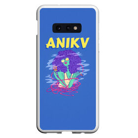 Чехол для Samsung S10E с принтом ANIKV в Курске, Силикон | Область печати: задняя сторона чехла, без боковых панелей | Тематика изображения на принте: anika | anikv | аника | анна пурцен | было или нет | песни