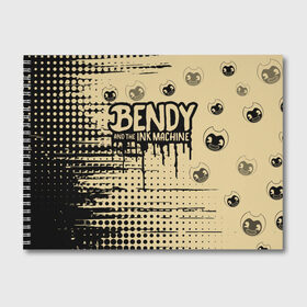 Альбом для рисования с принтом BENDY AND THE INK MACHINE. в Курске, 100% бумага
 | матовая бумага, плотность 200 мг. | bendy | bendy and the ink machine | бенди | бенди и чернильная машина | большие чудеса | взлёты и падения | движущиеся картинки | последняя бобина | старая песня