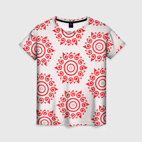 Женская футболка 3D с принтом Цишань Вэнь в Курске, 100% полиэфир ( синтетическое хлопкоподобное полотно) | прямой крой, круглый вырез горловины, длина до линии бедер | вэнь жохань | вэнь нин | магистр дьявольского культа | солнце | узор | цишань вэнь