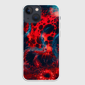 Чехол для iPhone 13 mini с принтом Гигантский космический монстр в Курске,  |  | абстракция | арт | космос | монстр | огонь | планета | чудовище | щупальца