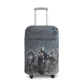 Чехол для чемодана 3D с принтом Destiny 2: Beyond Light в Курске, 86% полиэфир, 14% спандекс | двустороннее нанесение принта, прорези для ручек и колес | destiny 2: beyond light | европа | игра | спутник | шутер | юпитера