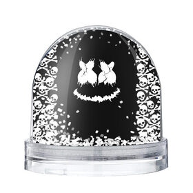 Снежный шар с принтом Marshmello Dark Smile в Курске, Пластик | Изображение внутри шара печатается на глянцевой фотобумаге с двух сторон | 