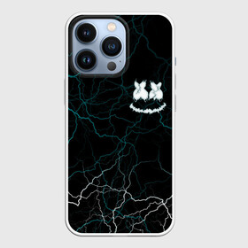 Чехол для iPhone 13 Pro с принтом Marshmello Dark Smile в Курске,  |  | Тематика изображения на принте: dark smile | dj marshmello | halloween | marshmallo | marshmello | pop art | smile | глаза и рот | диджей маршмелло | зефир | злой marshmello | маршмелло | маршмеллоу | маршмело | смайлик | улыбка | хэллоуин | хэлуин