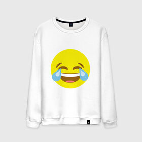Мужской свитшот хлопок с принтом Эмоджи смех в Курске, 100% хлопок |  | Тематика изображения на принте: cursed | emoji | ржака | смайл | смех | эмодзи