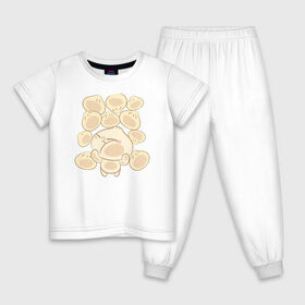 Детская пижама хлопок с принтом Bao в Курске, 100% хлопок |  брюки и футболка прямого кроя, без карманов, на брюках мягкая резинка на поясе и по низу штанин
 | bao | pixar | vdzabma | бао | пиксар