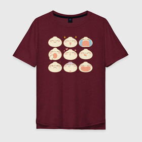 Мужская футболка хлопок Oversize с принтом Bao в Курске, 100% хлопок | свободный крой, круглый ворот, “спинка” длиннее передней части | Тематика изображения на принте: bao | pixar | vdzabma | бао | пиксар