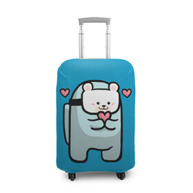Чехол для чемодана 3D с принтом Nyan Cat (Among Us) в Курске, 86% полиэфир, 14% спандекс | двустороннее нанесение принта, прорези для ручек и колес | among | among us | cat | cats | crewmate | game | impistor | nyan | space | us | vote | выживший | игра | космос | кот | котейка | котэ | кошка | кэт | невиновный | нян | предатель | самозванец | сердечки | сердечко | сердца | сердце