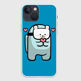 Чехол для iPhone 13 mini с принтом Nyan Cat (Among Us) в Курске,  |  | Тематика изображения на принте: among | among us | cat | cats | crewmate | game | impistor | nyan | space | us | vote | выживший | игра | космос | кот | котейка | котэ | кошка | кэт | невиновный | нян | предатель | самозванец | сердечки | сердечко | сердца | сердце