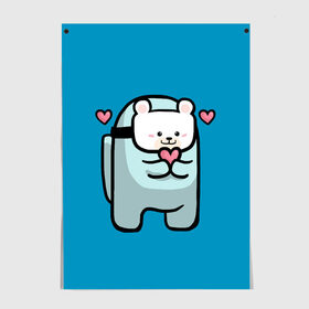 Постер с принтом Nyan Cat (Among Us) в Курске, 100% бумага
 | бумага, плотность 150 мг. Матовая, но за счет высокого коэффициента гладкости имеет небольшой блеск и дает на свету блики, но в отличии от глянцевой бумаги не покрыта лаком | among | among us | cat | cats | crewmate | game | impistor | nyan | space | us | vote | выживший | игра | космос | кот | котейка | котэ | кошка | кэт | невиновный | нян | предатель | самозванец | сердечки | сердечко | сердца | сердце