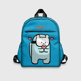 Детский рюкзак 3D с принтом Nyan Cat (Among Us) в Курске, 100% полиэстер | лямки с регулируемой длиной, сверху петелька, чтобы рюкзак можно было повесить на вешалку. Основное отделение закрывается на молнию, как и внешний карман. Внутри дополнительный карман. По бокам два дополнительных кармашка | Тематика изображения на принте: among | among us | cat | cats | crewmate | game | impistor | nyan | space | us | vote | выживший | игра | космос | кот | котейка | котэ | кошка | кэт | невиновный | нян | предатель | самозванец | сердечки | сердечко | сердца | сердце