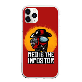 Чехол для iPhone 11 Pro Max матовый с принтом Red Is The Impostor в Курске, Силикон |  | among | among us | crewmate | dead | game | impistor | red | redemption | space | us | vote | выживший | игра | космос | красный | невиновный | предатель | самозванец
