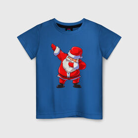 Детская футболка хлопок с принтом Санта Клаус dub в Курске, 100% хлопок | круглый вырез горловины, полуприлегающий силуэт, длина до линии бедер | Тематика изображения на принте: 