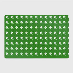 Магнитный плакат 3Х2 с принтом Клевер в Курске, Полимерный материал с магнитным слоем | 6 деталей размером 9*9 см | клевер | куст клевера | лист клевера | паттерн | цветок | цветочек