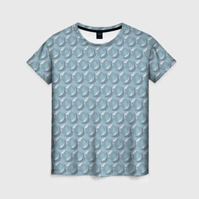 Женская футболка 3D с принтом Пупырки в Курске, 100% полиэфир ( синтетическое хлопкоподобное полотно) | прямой крой, круглый вырез горловины, длина до линии бедер | капли | круг | мода | пупырка | стиль | текстура | узор