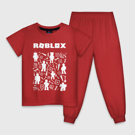 Детская пижама хлопок с принтом ROBLOX в Курске, 100% хлопок |  брюки и футболка прямого кроя, без карманов, на брюках мягкая резинка на поясе и по низу штанин
 | piggy | roblox | roblox games | roblox piggy | игра роблокс | пигги. | роблокс | роблокс пигги | робукс