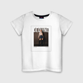 Детская футболка хлопок с принтом Dequine в Курске, 100% хлопок | круглый вырез горловины, полуприлегающий силуэт, длина до линии бедер | dequine | vishnya | вишня | данеля садыкова | деквин | декуин | дэквин