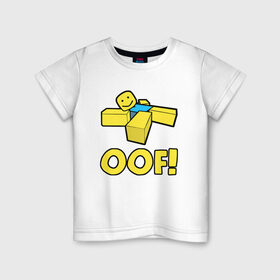Детская футболка хлопок с принтом ROBLOX в Курске, 100% хлопок | круглый вырез горловины, полуприлегающий силуэт, длина до линии бедер | piggy | roblox | roblox games | roblox piggy | игра роблокс | пигги. | роблокс | роблокс пигги | робукс