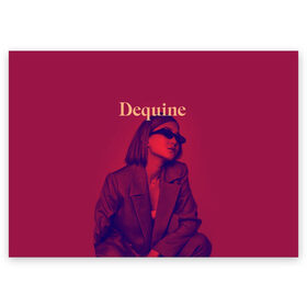 Поздравительная открытка с принтом Dequine в Курске, 100% бумага | плотность бумаги 280 г/м2, матовая, на обратной стороне линовка и место для марки
 | dequine | vishnya | вишня | данеля садыкова | деквин | декуин | дэквин
