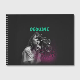 Альбом для рисования с принтом Dequine в Курске, 100% бумага
 | матовая бумага, плотность 200 мг. | dequine | vishnya | вишня | данеля садыкова | деквин | декуин | дэквин